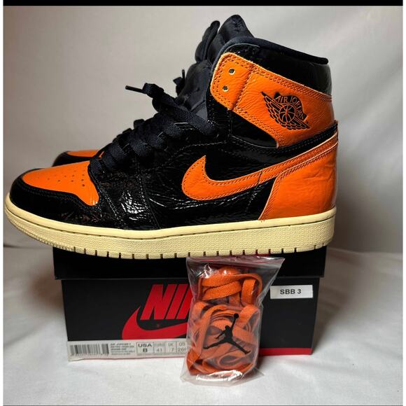 Size 8 - Nike Air Jordan 1 Retro High OG Shattered Backboard 3.0 Men's Shoes - Picture 8 of 11